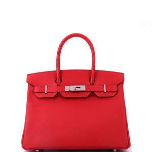 Hermes Birkin 30 Red Epsom with Palladium Hardware